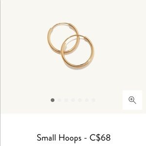 Mejuri Small hoops 14mm 14k